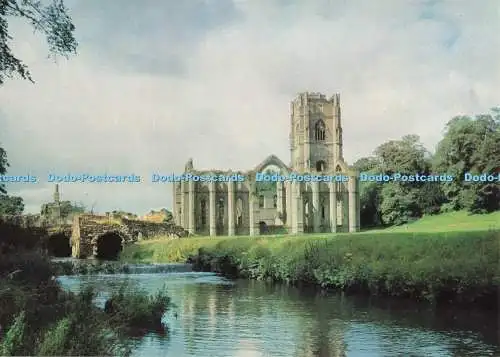 D264852 North Yorkshire Fountains Abbey Blick von East Crown 1987