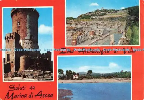 D266373 Saluti da Marina di Ascea Zona Archeologica di Velia Fotorapidacolor Kod