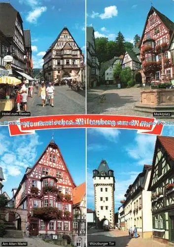 D269700 Romantisches Miltenberg am Main Marktplatz Schoning Gebr Schmidt Multi V