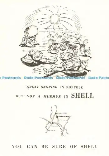 D269898 Großes Schnarchen in Norfolk, aber kein Murmeln in Shell Edward Bawden