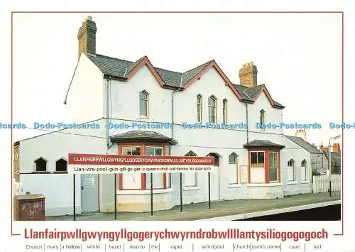 D266689 Llanfair P G Railway Station Gwynedd John Hinde Ltd J Arthur Dixon Ltd C