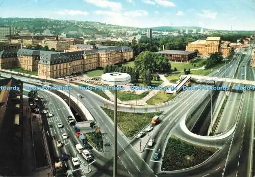D266702 Stuttgart Charlottenplatz mit Blick zum Neuen Schloss Landtag und Oper Z