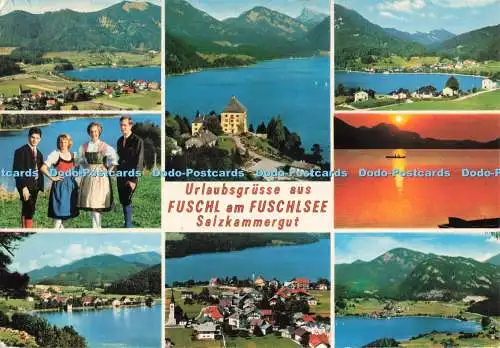 D265210 Salzkammergut Urlaubsgrusse aus Fuschl am Fuschlsee Risch Lau Osterreich