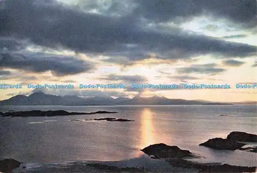 D265214 Sonnenuntergang über Skye von Kyle of Lochalsh J Arthur Dixon Ltd