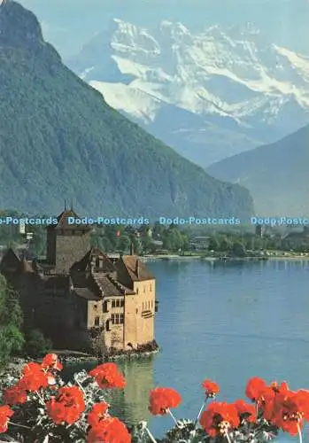 D270003 Le Chateau de Chillon Villeneuve et les Dents du Midi Pierre Jaeger und