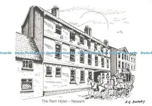 D266789 Newark The Ram Hotel Home Brewery PLC R G Snary