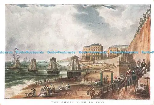 D266803 The Chain Pier in 1838 K J Bredon Bookshop Charles Hunt