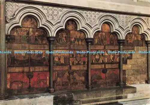 D265312 Westminster Abbey Chapter House Wandgemälde um 1400 in Nordwesten B