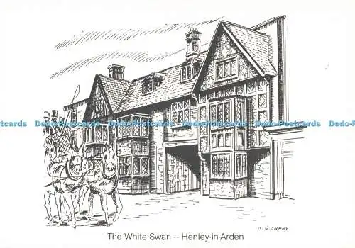 D266846 Henley in Arden The White Swan Ansells R G Snary