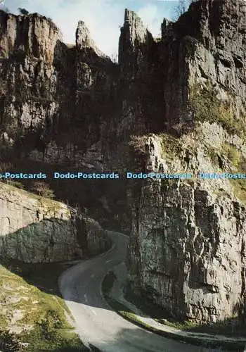 D270138 Somerset The Pinnacle and Castle Rock Cheddar Gorge J Arthur Dixon 1980