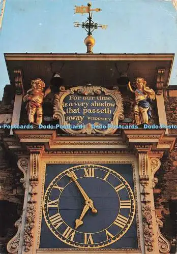 D270139 Rye Parish Church Clockface and Quarterboys Topical Press Pitkin Pictori
