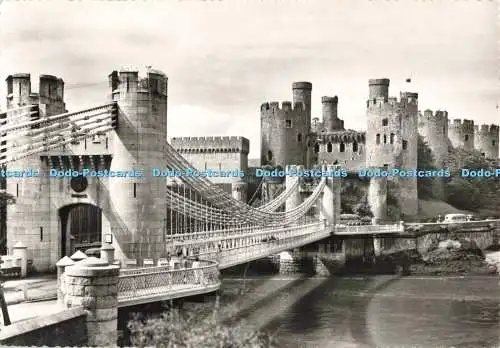 D265371 North Wales Conway Castle and Bridge Photo Precision Ltd RP
