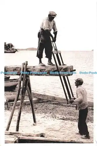 D270141 Skopelos Werft Postkarte