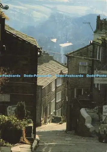 D271993 Yorkshire Main Street Haworth Bronte Society Larkfield Druck Simon Wa