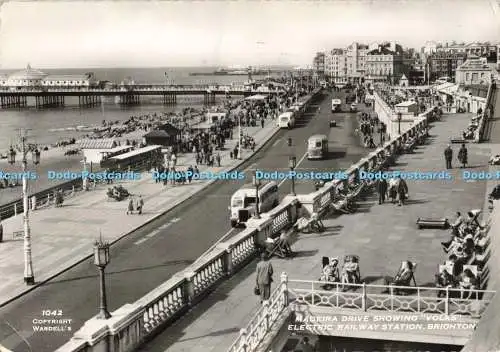 D266927 Brighton Madeira Drive zeigt Volks Electric Railway Station Wardell RP