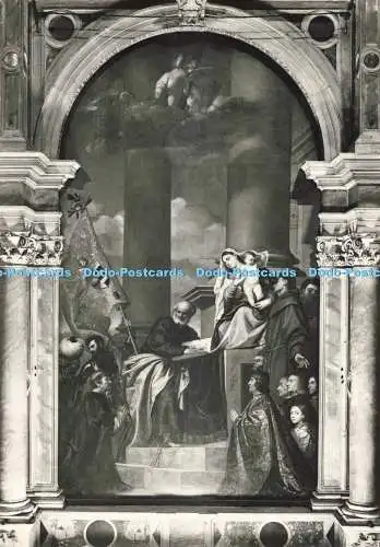 D272051 Venezia Basilica S M Gloriosa dei Frari Pala Pesaro Tiziano Fotostampa R
