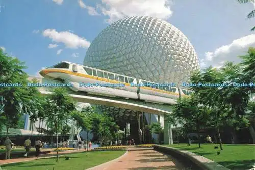 D265424 Future World a Sleek Monorail Circles Raumschiff Erde Audio Animatronics