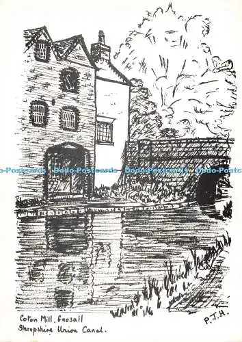 D270190 Shropshire Union Canal Coton Mill Gnosall P J H