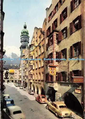 D270201 Innsbruck Weisses Kreuz Hotel Restaurant Tiroler Graphik Rossmann
