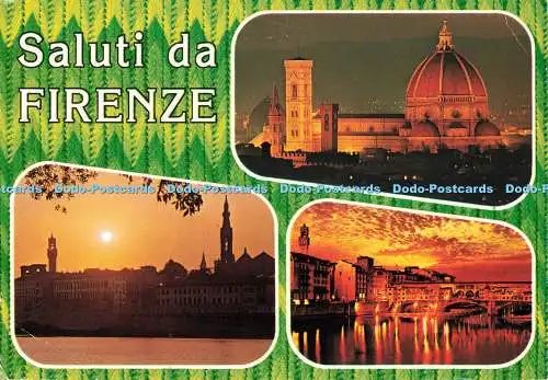 D265442 Saluti da Firenze Il Duomo Lung Arno Ponte Vecchio Garami Multi View 198