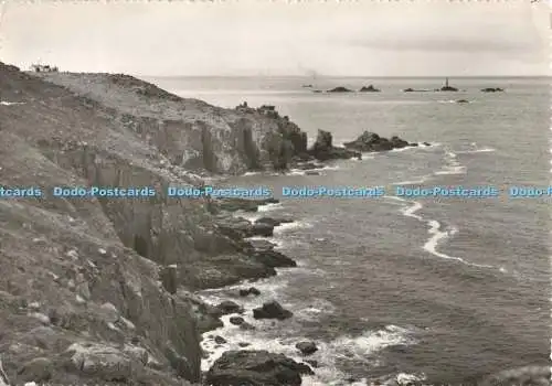 D266966 Lands End Longships Lighthouse Photo Precision Ltd RP 1956