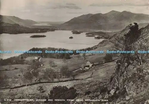 D265464 Derwentwater Skiddaw and Keswick from Above Watendlath Road G P Abraham