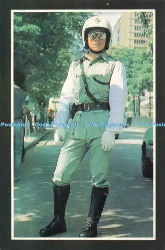 D270238 Kung Fu Schauspieler Jacky Chan in Sommer Polizei Uniform Chung Kwok Chuen