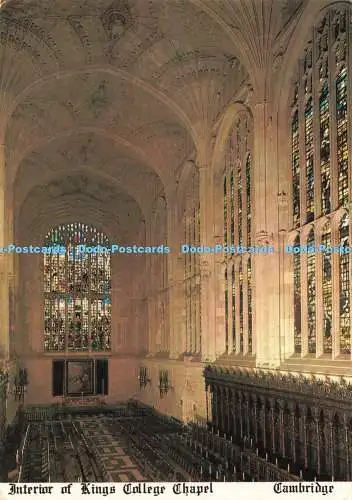 D272116 Cambridge Interieur of Kings College Chapel Photo Precision Colourmaster