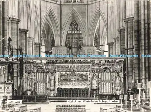 D265003 London Westminster Abbey High Altar F Frith and Co Ltd RP
