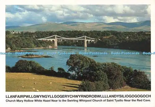 D267020 Isle of Anglesey Llanfair P G Das walisische Dorf mit dem längsten Namen Fo