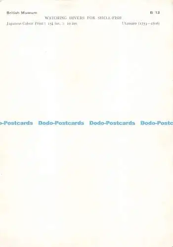 D270307 British Museum Watching Divers For Shell Fish