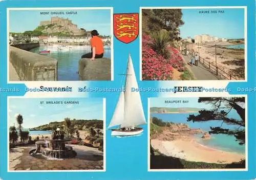 D265552 Souvenir of Jersey Beauport Bay St Brelades Gardens E T W Dennis and Son