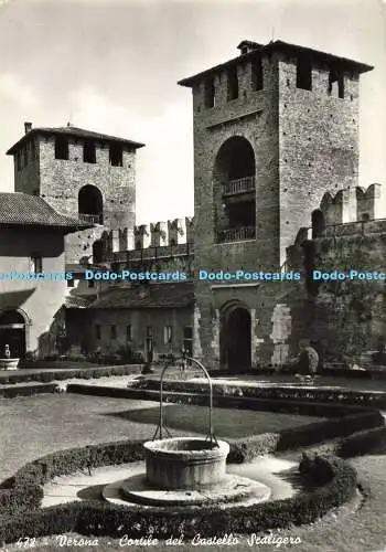 D272208 Verona Cortile del Castello Scaligero Ganni Ferrari Fotocelere RP 1963
