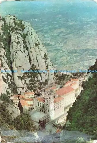 D272240 Montserrat Das Kloster vom Kloster San Juan aus gesehen