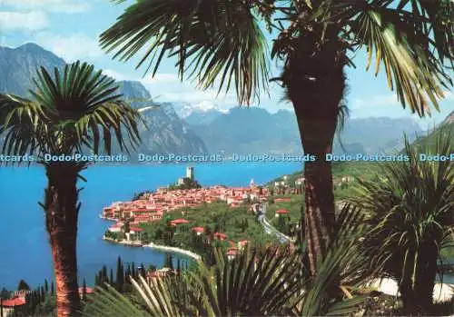 D267138 Malcesine Gardasee Gesamtansicht Rivetta Souvenirs Brunner und C