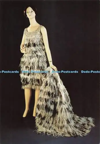 D272265 Bath The Museum of Costume Assembly Rooms Abendkleid und Mantel von Schwarz