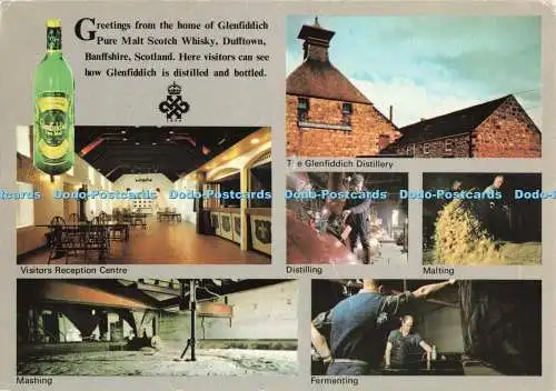 D267144 Greetings from the Home of Glenfiddich Pure Malt Scotch Whisky Distillin