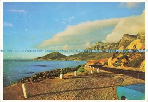 D265638 Südafrika Kap-Halbinsel Sonnenuntergang auf Marine Drive mit Blick auf Camps