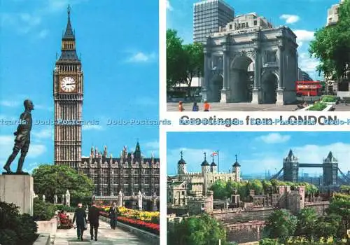 D267165 Grüße aus London Kardorama John Hinde Ltd Mehrfachansicht