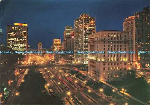 D265716 Sao Paulo Brasil Die Stadt bei Nacht Varig Mercator Graficas Brunner Ltda