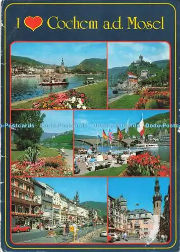 D272357 I Love Cochem a d Mosel Schoning Gebruder Schmidt Multi View