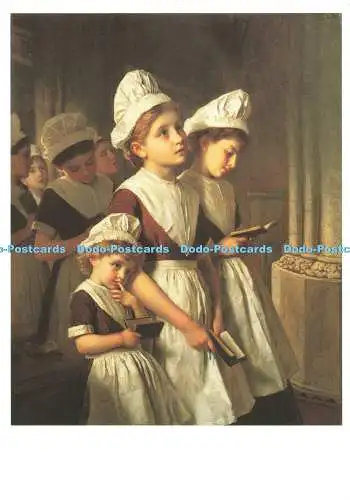 D272359 Findelmädchen beim Gebet in der Kapelle Familie Sophia Anderson Coram in