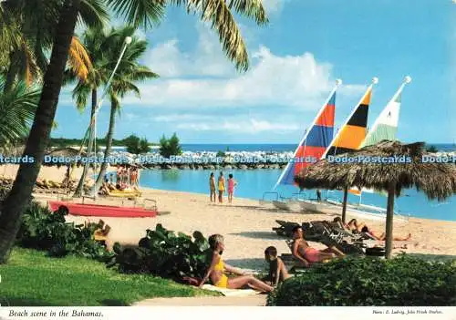 D265752 Strandszene auf den Bahamas Island Merchants Ltd John Hinde Ltd E Ludwig