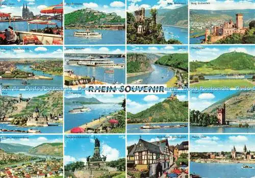 D267267 Rhein Souvenir Lorelei Bonn Rheinufer Koblenz Deutsches Eck Wilhelm Scha