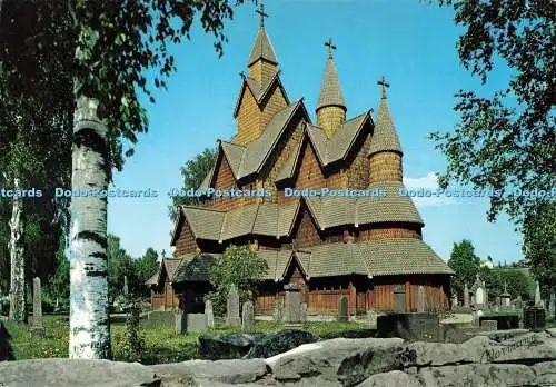 D267276 Norwegen Heddal Stabkirche Telemark von ca 1250 Normann