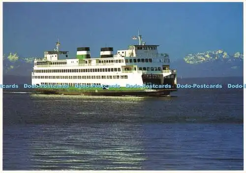 D267287 Washington State Ferry mit Olympic Mountains im Hintergrund Impact Art W