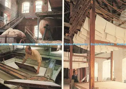 D270546 Somerset Wookey Hole Wells Herstellung von Papier von Hand in der Mühle Larkfield Pr