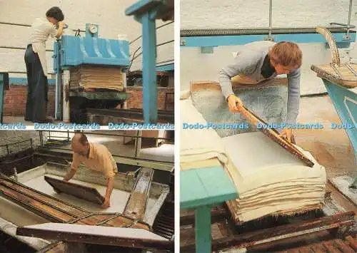 D270547 Somerset Wookey Hole Wells Herstellung von Papier von Hand in der Mühle Larkfield Pr