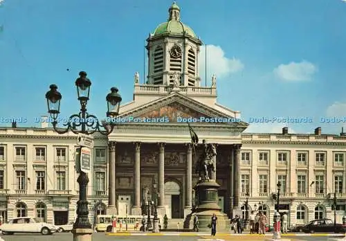 D270549 Brüsseler Königsplatz und Denkmal des Godefroid de Bouillon Lander Eupen