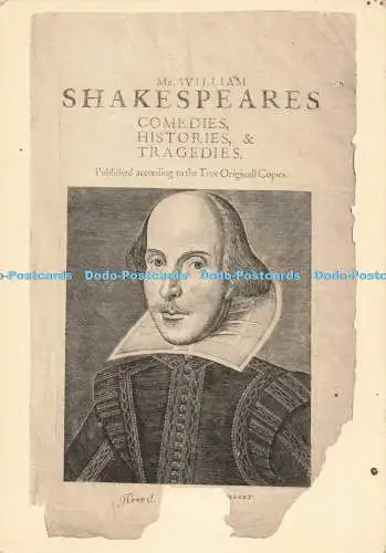D265813 Oxford Bodleian Library Shakespeare First Folio 1623 Title Page Oxford U